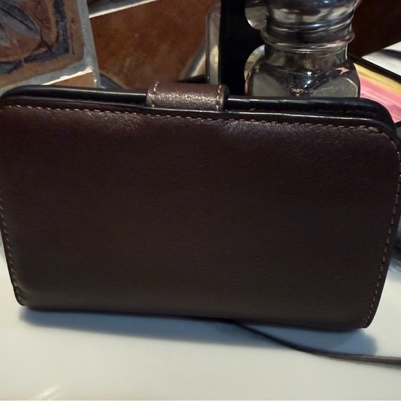 Coach Brown Tabby Wallet with Gold Clasp - Picture 11 of 11